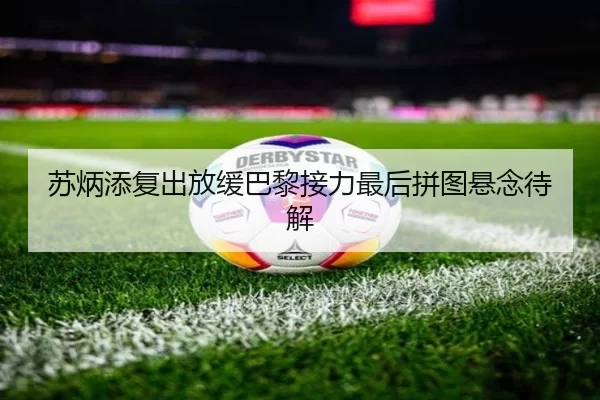 苏炳添复出放缓巴黎接力最后拼图悬念待解